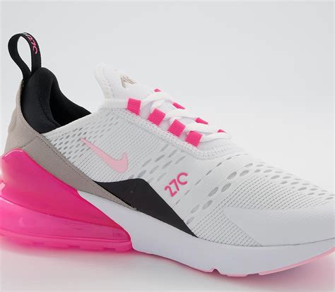 Nike Air Max 270 Trainers White Artic Punch Hyper Pink Black Womens