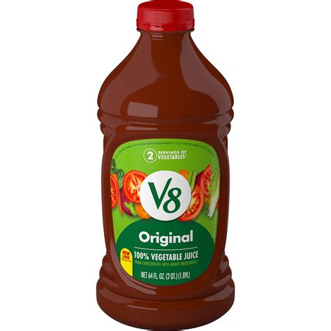 V8 Original 100 Vegetable Juice 64 Fl Oz Bottle