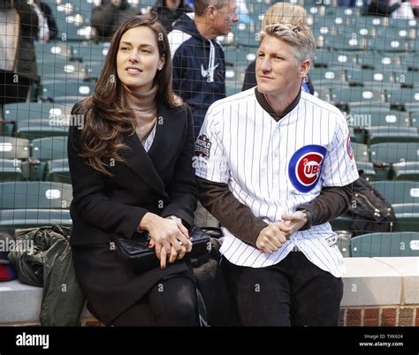 Chicago Fire Soccer Player Bastian Schweinsteiger R And His Wife Ana Ivanovic Attend The
