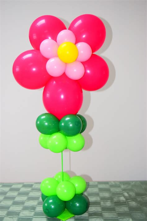 Easy Flower Balloon Centerpiece With No Helium How To Make Beautiful Fl