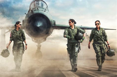 Indias First Three Fighter Pilots For Elle India On Behance