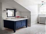 Blue, and most especially navy, evoke a nautical air that suits the bathroom abode extremely well. 30 Most Navy Blue Bathroom Vanities You Shouldn't Miss - The Architecture Designs