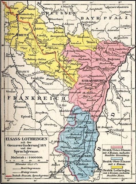 Frontiere France Allemagne 1871 Alsace Le Temps Du Reich 1870 1918