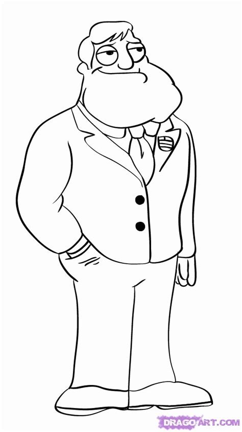 Fuzzy's father's day coloring pages are super for father's day. American Dad Coloring Pages Printable - Coloring Home