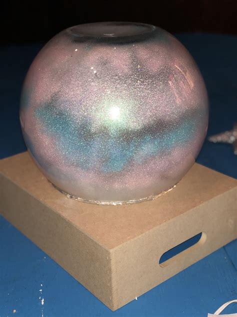 How to make a fortune teller crystal ball for halloween. DIY Crystal Ball! So easy, took maybe 10mins to make ...