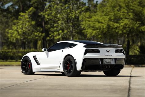 Chevrolet Corvette C7 Z06 White Bc Forged Rz05 Wheel Front