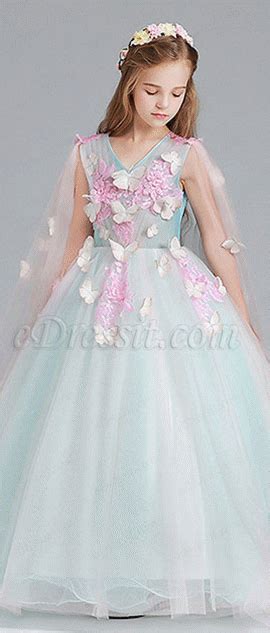 Edressit Green Children Wedding Flower Girl Dress 27190104 Flower