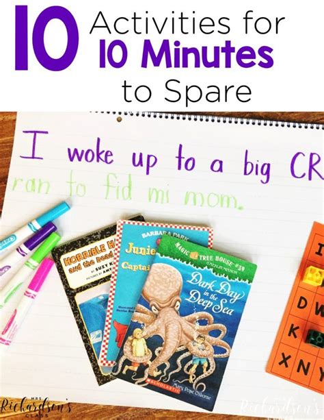 Often Times Teachers Have A Few Minutes To Spare Here Or There Here Are 10 Meaningful Activit
