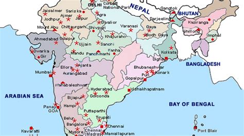 K India Travel Map Hd Map Of India With Drawings Indian Map With Images