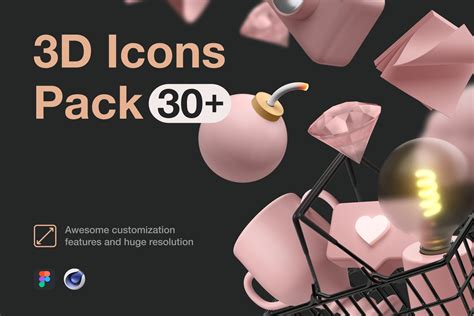 3d Icons Pack Icons Creative Market