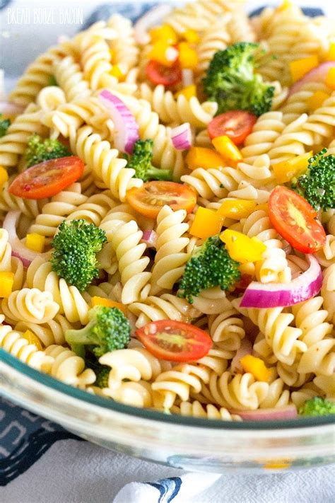 Easy Vegetable Pasta Salad With Italian Dressing