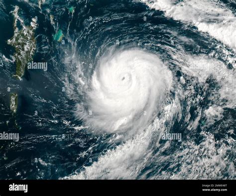 Hurricane From Space Satellite View Hurricane Catastrophe Elements