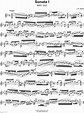 Johann Sebastian Bach "Violin Sonata No. 1 in G Minor, BWV 1001" Sheet ...