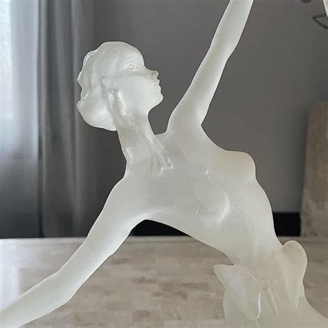 Early 21st Century Monique Sculpture Art Deco Lucite Dancing Lady Chairish