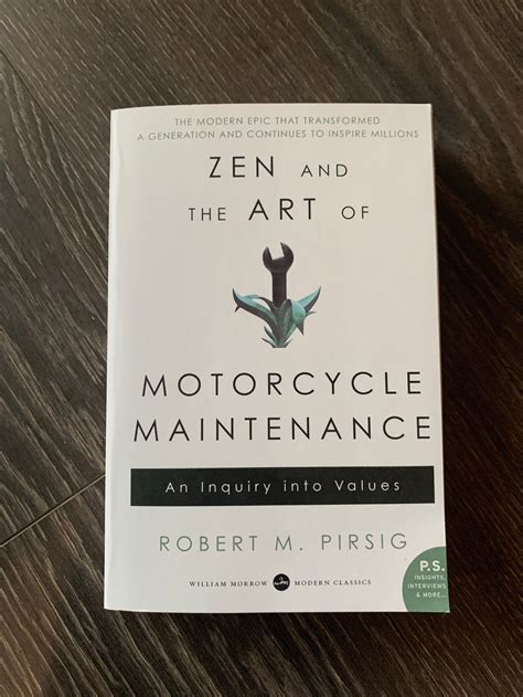 Zen And The Art Of Motorcycle Maintenance Book Therapy And Moore