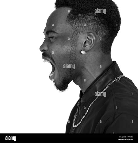 Young Black Guy Screaming Out Hi Res Stock Photography And Images Alamy