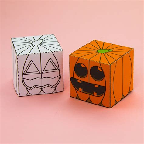 Pumpkin Paper Crafts Simple Make Your Own 3d Pumpkin Halloween Paper