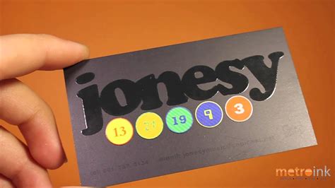 We did not find results for: Metroink Silk Raised Spot UV Business Card Jonesy - YouTube