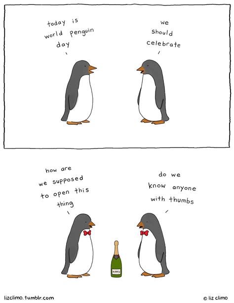 All About Penguins Happy World Penguin Day Funny Animal Comics