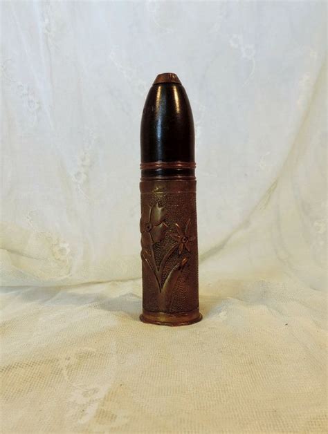 Ww1 Trench Art Artillery Shell Vintage French Military
