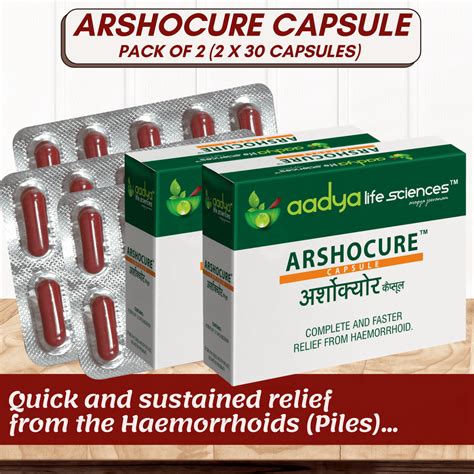 ⚡️ Best Offer Arshocure Capsule A Herbal Treatments For Piles Bavasir
