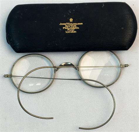 Sold Price Antique C 1920 Victory Reading Glasses Spectacles In Original John Wanamaker Case