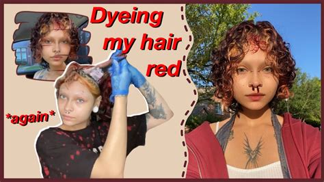 Dyeing My Hair Red Again Youtube