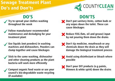 Sewage Treatment Plant Dos And Donts Countyclean Group