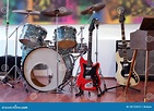 Instrumentos De La Banda De Rock Foto de archivo - Imagen de festival ...