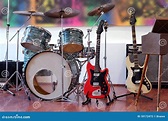Instrumentos De La Banda De Rock Foto de archivo - Imagen de festival ...