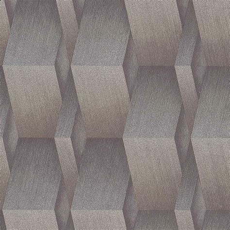 Erismann 3d Effect Geometric Textured Wallpaper Paste The