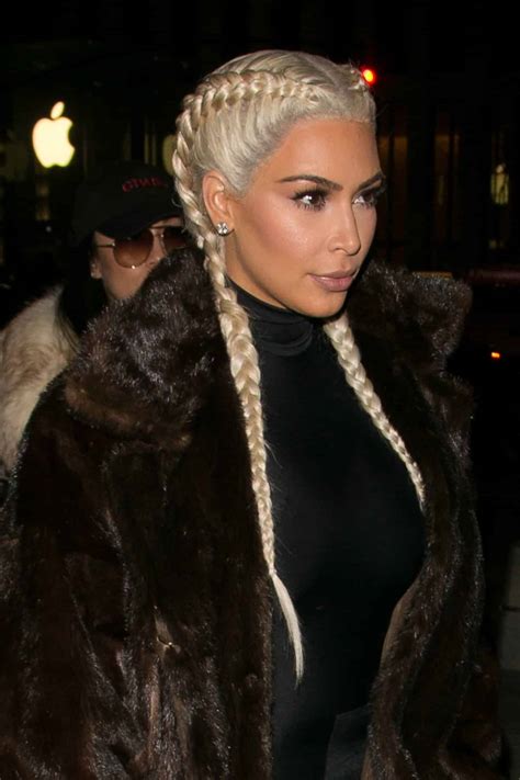 15 Kim Kardashians Braided Hairstyles Braid Hairstyles