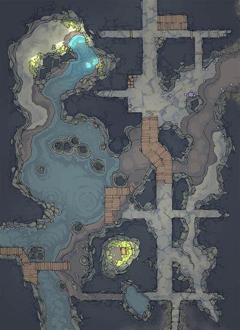 The Abandoned Tunnels Battle Map Fantasy Map Making Dungeon Maps