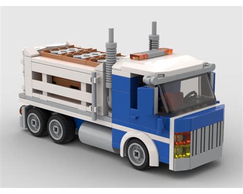 Lego Moc Delivery Truck By Haulingbricks Rebrickable Build With Lego