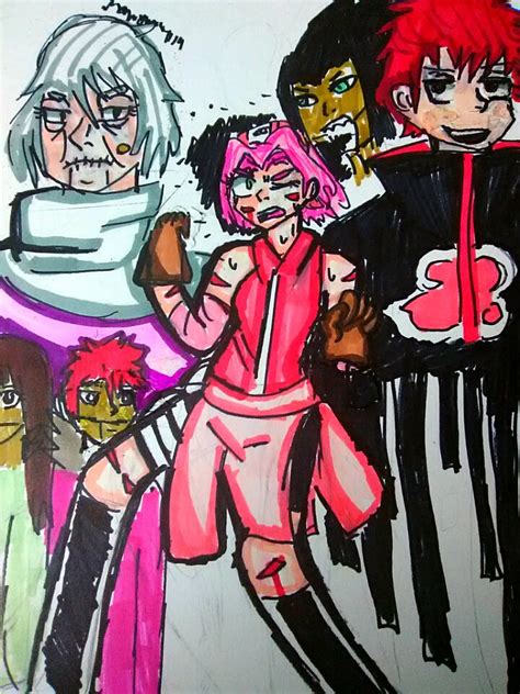 Sakura Vs Sasori Naruto Shippuden By Robowaffles On Deviantart