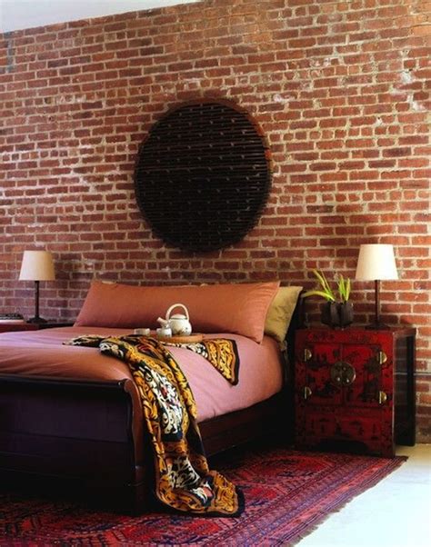 Rustic Brick And Stone Looks Great In The Bedroom
