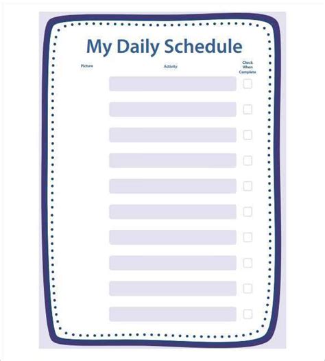 58 Report Daily Class Schedule Template Templates By Daily Class