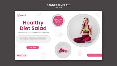 Premium Psd Banner Diet Plan Ad Template