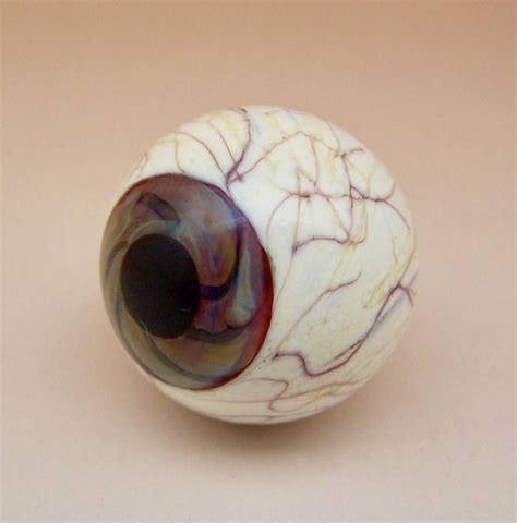 Unique Lampwork Glass Eyeball Marble With Beautiful Swirled Etsy Glass Eyeballs Lampwork