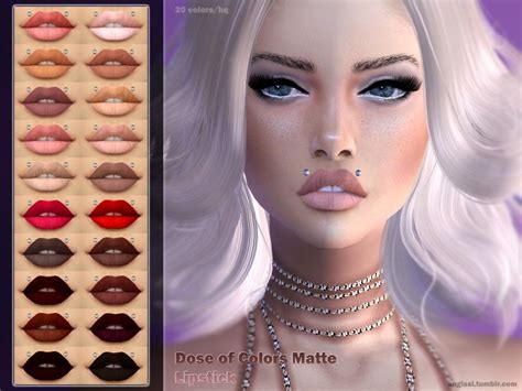 Sims Maxis Match Matte Lipstick Lipstutorial Org