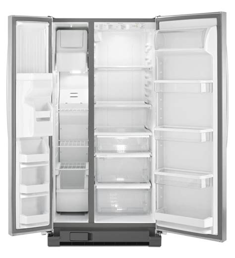 Whirlpool 33 Inch Wide Side By Side Refrigerator With Led Lighting 21