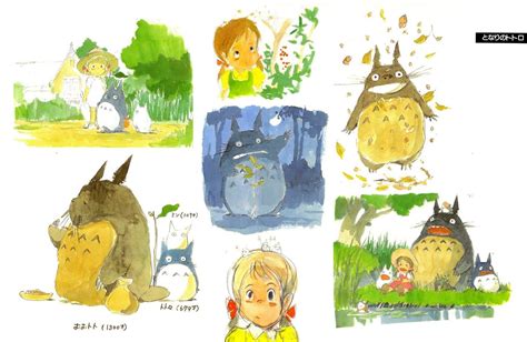 Early Concept Art For My Neighbor Totoro Hayao Miyazaki 1988 My