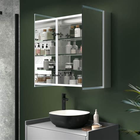 Malmo Led Bathroom Mirror 800x600 Black Bathroom Mirror Pebble Grey