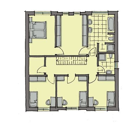 3 familienhaus bauen titusvillespsorg 3 familienhaus bauen kosten. Stadtvilla Grundriss Obergeschoss mit Flachdach, 3 ...