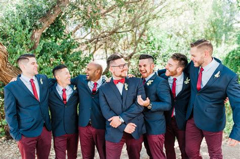 Plum And Navy Wedding Groomsmen Attire I Loved These Colors In This