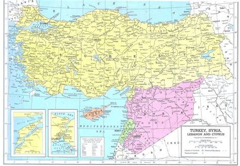 Quốc gia có lãnh thổ nằm ở cả châu á lẫn châu âu. Bản đồ Thổ Nhĩ Kỳ khổ lớn phóng to