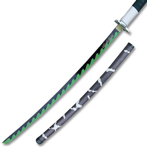 Demon Slayer Sanemi Shinazugawa Green Nichirin Sword Katana Metal