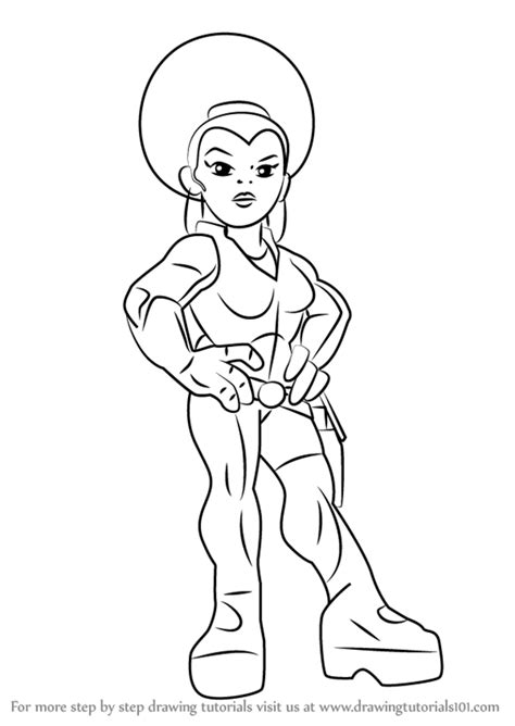 Learn How To Draw Misty Knight From The Super Hero Squad