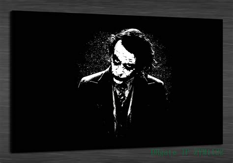 2019 Black And White Joker Home Decor Hd Printed Modern Art