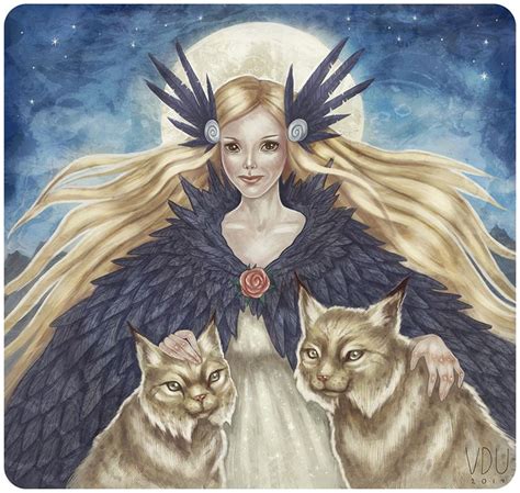 Commission Freyja By Mokinzi On Deviantart Богини Скандинавская мифология Черная магия
